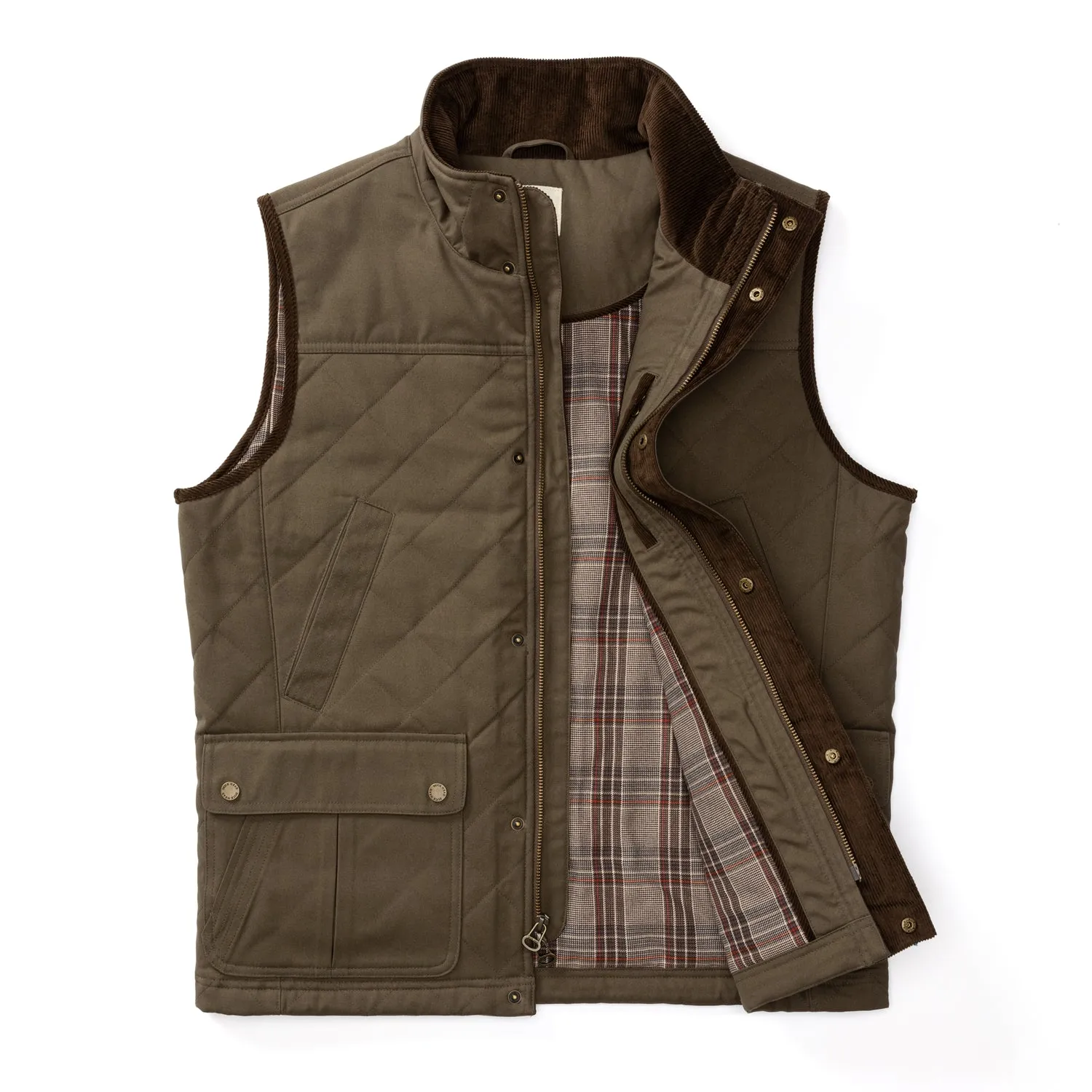 Waxed Duck Canvas Quilted Vest