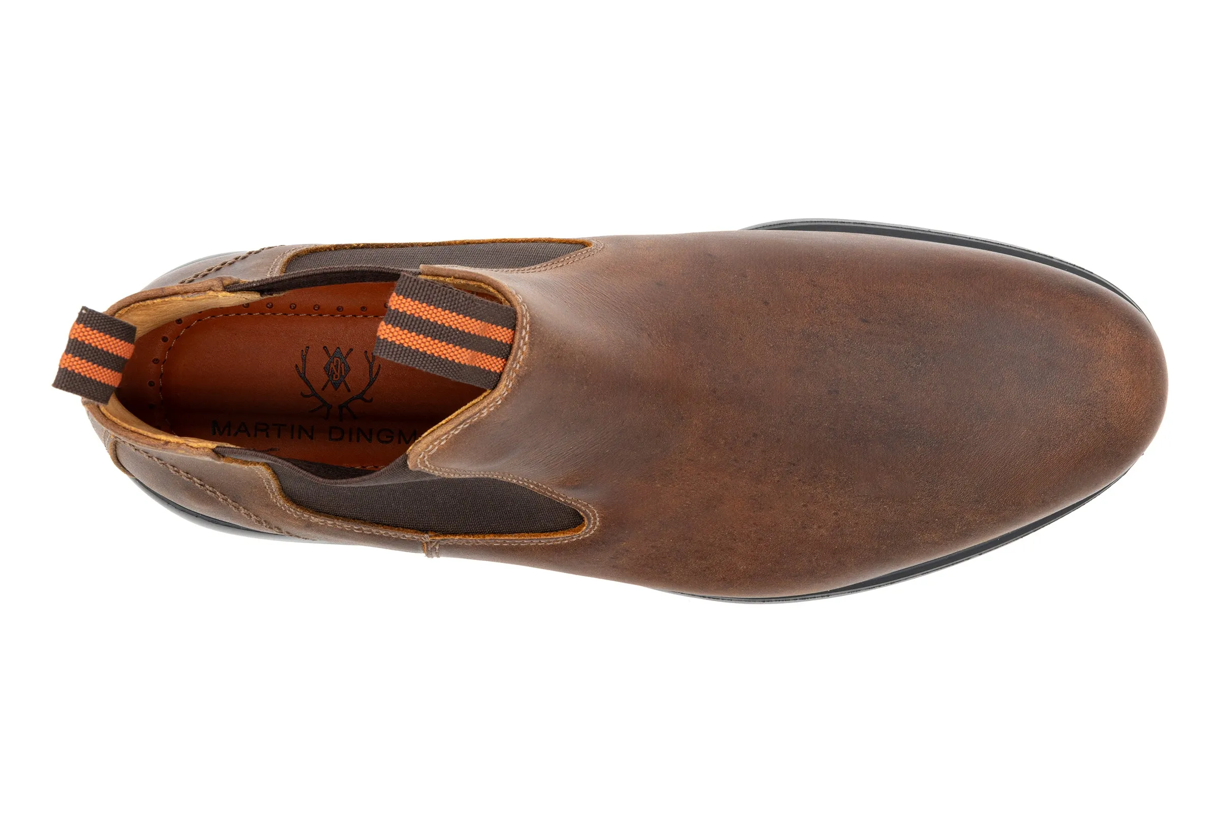 Windsor Oiled Saddle Leather Chelsea Boots - Acorn