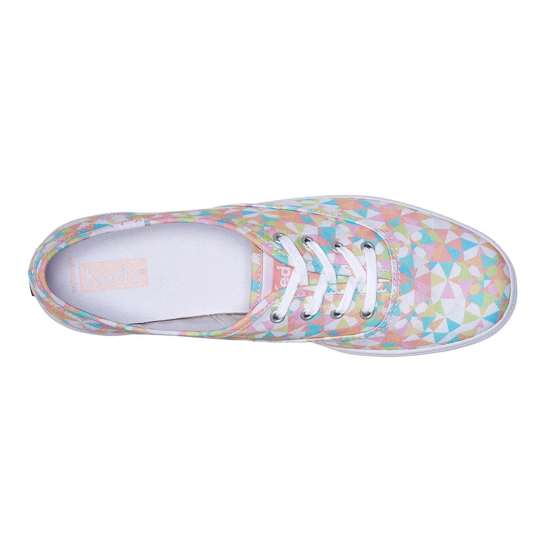 Women's Champion Canvas Kaleidoscope Sneaker White/Multi (WF67704)