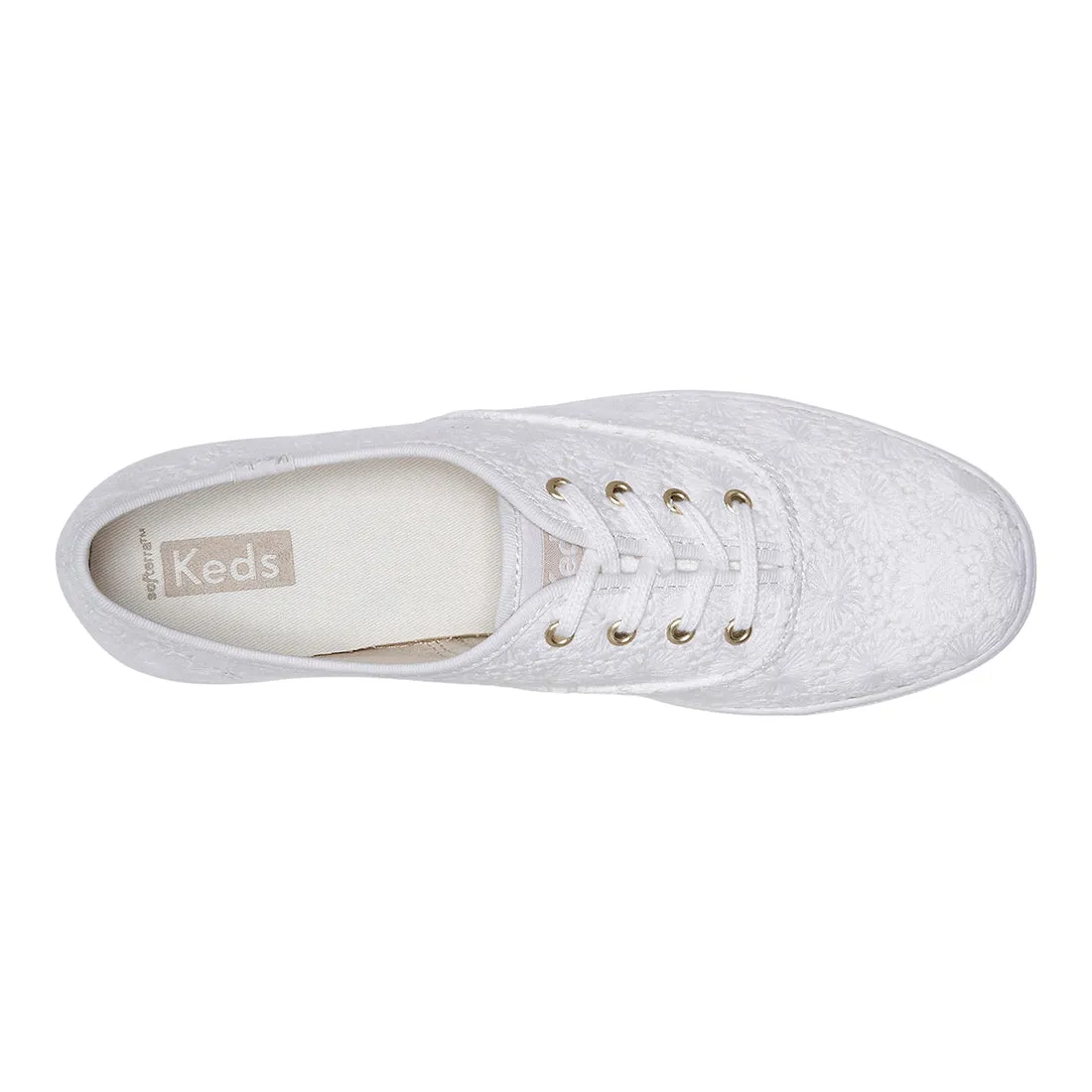 Women's Champion Crochet Sneaker Cream (WF67712)