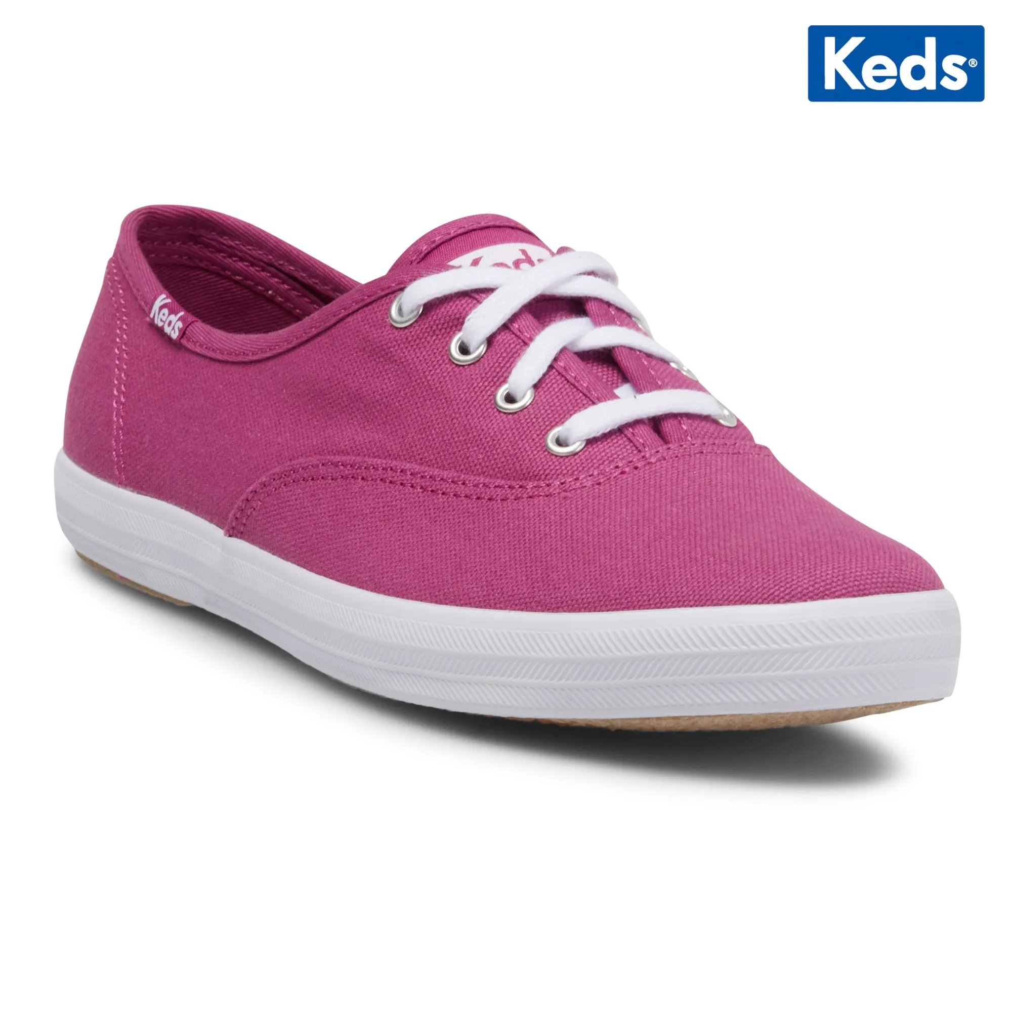 Organic Cotton Purple Womens Keds Champion Canvas Sneaker (WF66866).