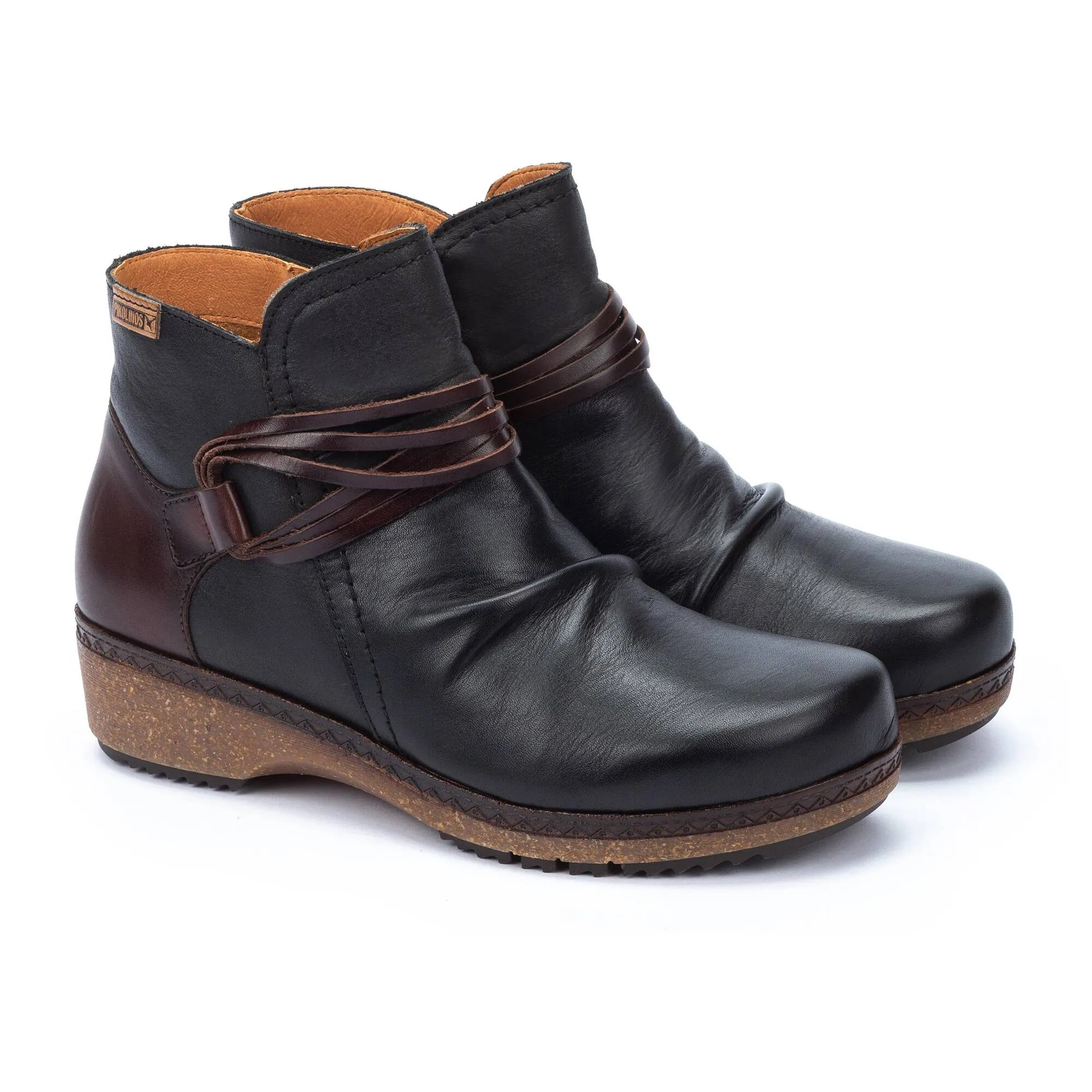 Women's Pikolinos Granada Short Ankle Boots Color: Black